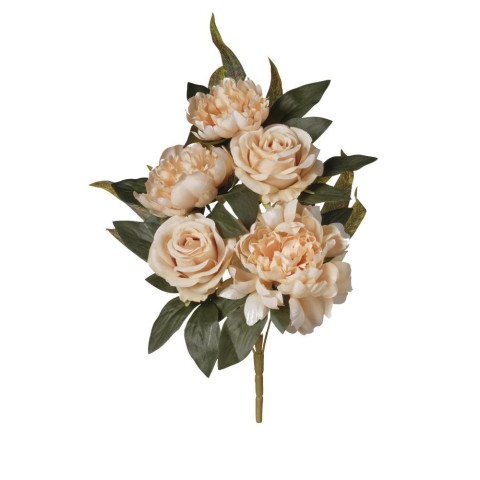 MAZZO FRONT. ROSE PEONIE X5 CM.43 BEIGE